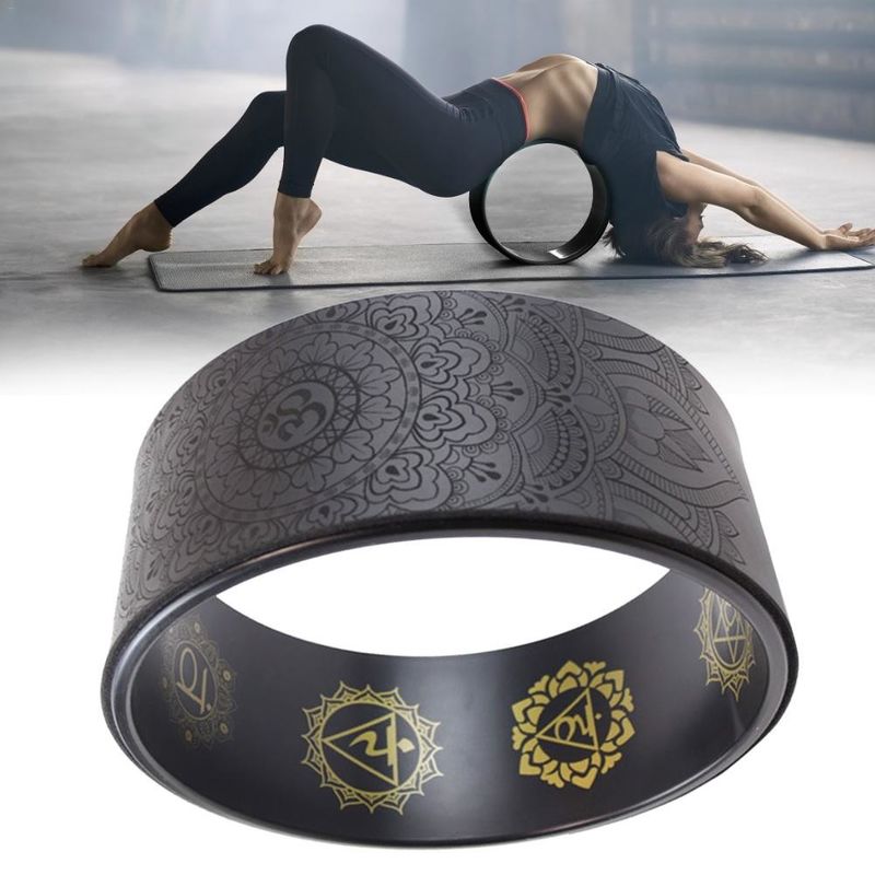 Mandala-Muster-Yoga-Rollen-Rad rückbiegen Naturkork-Yoga-zusätzliches Rad/Massage-Rad zu fournisseur