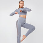 Frauen-Yoga ApparelYoga-Ernte-oberste nahtlose Gamaschen-Turnhallen-gesetzte hohe Taille Legging-Hosen fournisseur