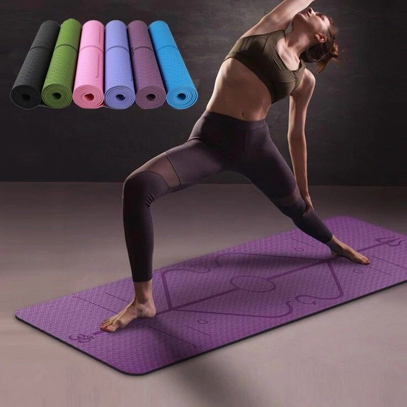 10mm verdickte Yoga-Übungs-Matte/nicht Beleg-Turnhallen-Eignungs-Matte mit Yoga-Tasche u. Bügel fournisseur
